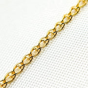 Solid Gold Wheat Chain